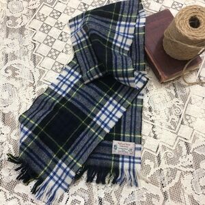 Vintage Highland Home Industries Wool Plaid Scarf